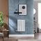 Milano x ECOSO Aruba Electric - White Horizontal Designer Radiator - 635mm x 413mm - with Wi-Fi Thermostatic Heating Element