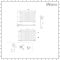 Milano Aruba - White Horizontal Designer Radiator - 635mm x 1000mm (Single Panel)