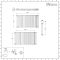 Milano Aruba - White Horizontal Designer Radiator - 635mm x 1180mm (Double Panel)