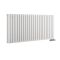 Milano Aruba Flow - White Horizontal Side Connection Designer Radiator - 635mm x 1416mm (Double Panel)