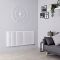 Milano Aruba Flow - White Horizontal Side Connection Designer Radiator - 635mm x 1416mm (Double Panel)