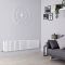 Milano Aruba - White Horizontal Designer Radiator - 400mm x 1652mm (Double Panel)