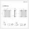 Milano Alpha - White Flat Panel Horizontal Designer Radiator - 635mm x 630mm (Double Panel)