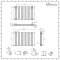 Milano Alpha - Anthracite Flat Panel Horizontal Designer Radiator - 635mm x 980mm (Double Panel)