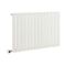 Milano x ECOSO Alpha Electric - White Horizontal Flat Panel Designer Radiator - 635mm x 1190mm (Single Panel) - with Wi-Fi Thermostatic Heating Element