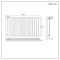 Milano x ECOSO Alpha Electric - White Horizontal Flat Panel Designer Radiator - 635mm x 1190mm (Single Panel) - with Wi-Fi Thermostatic Heating Element
