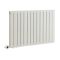 Milano x ECOSO Alpha - Electric White Horizontal Designer Radiator - 635mm Tall - Choice of Size and Wi-Fi Thermostat - Plug-In and Hardwired Options
