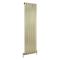 Milano Alpha - Brushed Brass Flat Panel Vertical Designer Radiator - 1600mm x 450mm (Single Panel)