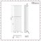 Milano Alpha - Brushed Brass Flat Panel Vertical Designer Radiator - 1600mm x 450mm (Single Panel)