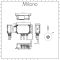 Milano Vis - 1 Outlet Twin Valve for Digital Shower and Tap Control System - Chrome