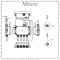 Milano Vis - 3 Outlet Triple Diverter Valve Digital Shower Control System - Chrome - Choice of Backplate