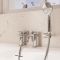 Crosswater Fuse - 2-Hole Deck Mounted Bath Shower Mixer Tap with Handset - Choice of Finish