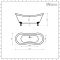 Milano Richmond - Traditional Bathroom Suite with Freestanding Bath, Toilet and Washstand Basin