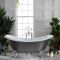 Milano Legend - Traditional Double-Ended Freestanding Slipper Bath - 1750mm x 730mm - Choice of Metallic Colours and Feet Finish