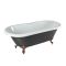 Milano Legend - Traditional Roll Top Freestanding Bath - 1795mm x 785mm - Choice of Metallic Colours and Feet Finish