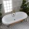 Milano Legend - Traditional Roll Top Freestanding Bath - 1795mm x 785mm - Choice of Metallic Colours and Feet Finish