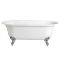 Milano Richmond - White Traditional Freestanding Bath with Choice of Feet - 1730mm x 780mm (No Tap-Holes)