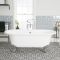 Milano Richmond - White Traditional Freestanding Bath with Choice of Feet - 1730mm x 780mm (No Tap-Holes)