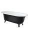 Milano Richmond - Traditional Roll Top Freestanding Bath - 1730mm x 780mm - Choice of Bath Colour and Feet Finish