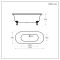 Milano Richmond - Traditional Roll Top Freestanding Bath - 1730mm x 780mm - Choice of Bath Colour and Feet Finish