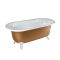 Milano Richmond - Traditional Roll Top Freestanding Bath - 1730mm x 780mm - Choice of Metallic Colours and Feet Finish