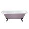 Milano Richmond - Traditional Back to Wall Freestanding Bath - 1685mm x 780mm - Choice of Bath Colour and Feet Finish