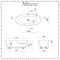 Milano Irwell - White Modern Oval Double-Ended Freestanding Bath - 1595mm x 740mm