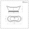 Milano Towneley - Traditional Double Ended Freestanding Bath with Base - 1750mm x 730mm - Choice of Colour
