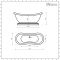 Milano Towneley - Traditional Double Ended Freestanding Bath with Base - 1750mm x 730mm - Choice of Metallic Colours