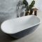 Milano Altcar - Stone Grey Modern Freestanding Bath - 1670mm x 730mm