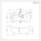 Milano Hest - Stone Grey Traditional Double-Ended Freestanding Slipper Bath - 1750mm x 730mm - Choice of Feet Finish