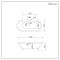 Milano Hest - Stone Grey Traditional Double-Ended Freestanding Bath - 1795mm x 785mm (No Tap-Holes) - Choice of feet finish