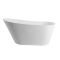 Milano Overton - White Modern Freestanding Slipper Bath - 1500mm x 750mm