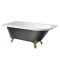 Milano Legend - Traditional Freestanding Corner Bath - 1685mm x 750mm - Choice of Metallic Colours, Feet Finish and Left/Right Hand Options