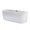 Milano Florence - Modern Double-Ended Fluted Freestanding Bath - 1700mm x 800mm - Choice of Overflow finish
