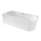 Milano Florence - Modern Fluted Corner Bath - 1700mm x 800mm - Choice of Hand and Overflow Finish