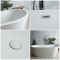Milano Ballam - White Modern Oval Double-Ended Freestanding Bath - Choice of Size