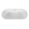 Milano Ballam - White Modern Oval Double-Ended Freestanding Bath - Choice of Size