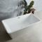 Milano Elswick - White Modern Square Double-Ended Freestanding Bath - 1500mm x 750mm