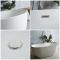 Milano Overton - White Modern Oval Double-Ended Freestanding Bath - Choice of Size