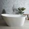 Milano Overton - White Modern Freestanding Slipper Bath - Choice of Size