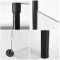 Milano Nero - Modern Walk-In Shower Enclosure with Tray - Choice of Sizes