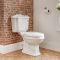 Milano Windsor - Traditional Close Coupled Toilet and 3 Tap-Hole Pedestal Basin Set