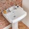 Milano Windsor - Traditional Toilet and 2 Tap-Hole Basin Set