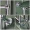 Milano Derwent - Chrome Traditional Minimalist Heated Towel Rail - 1550mm x 600mm