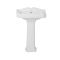 Milano Windsor - Traditional 1 Tap-Hole Basin with Full Pedestal - 590mm