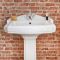 Milano Windsor - Traditional 1 Tap-Hole Basin with Full Pedestal - 590mm