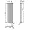 Milano Aruba - Silver Vertical Designer Radiator - 1800mm x 354mm (Double Panel)