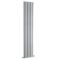 Milano Aruba - Silver Vertical Designer Radiator (Double Panel) - Choice of Height