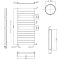 Milano Lustro - White Designer Flat Panel Heated Towel Rail - 1213mm x 500mm